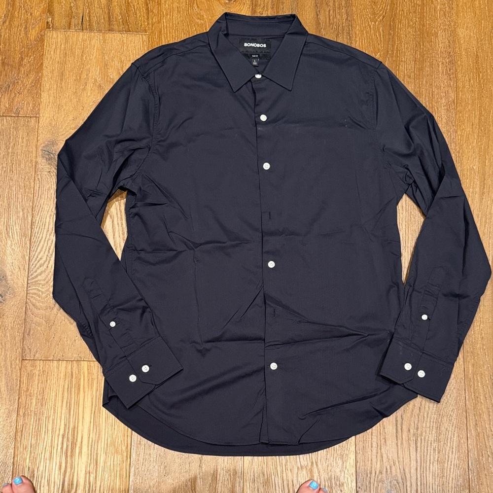 Bonobos Men's Dark Button Down Shirt